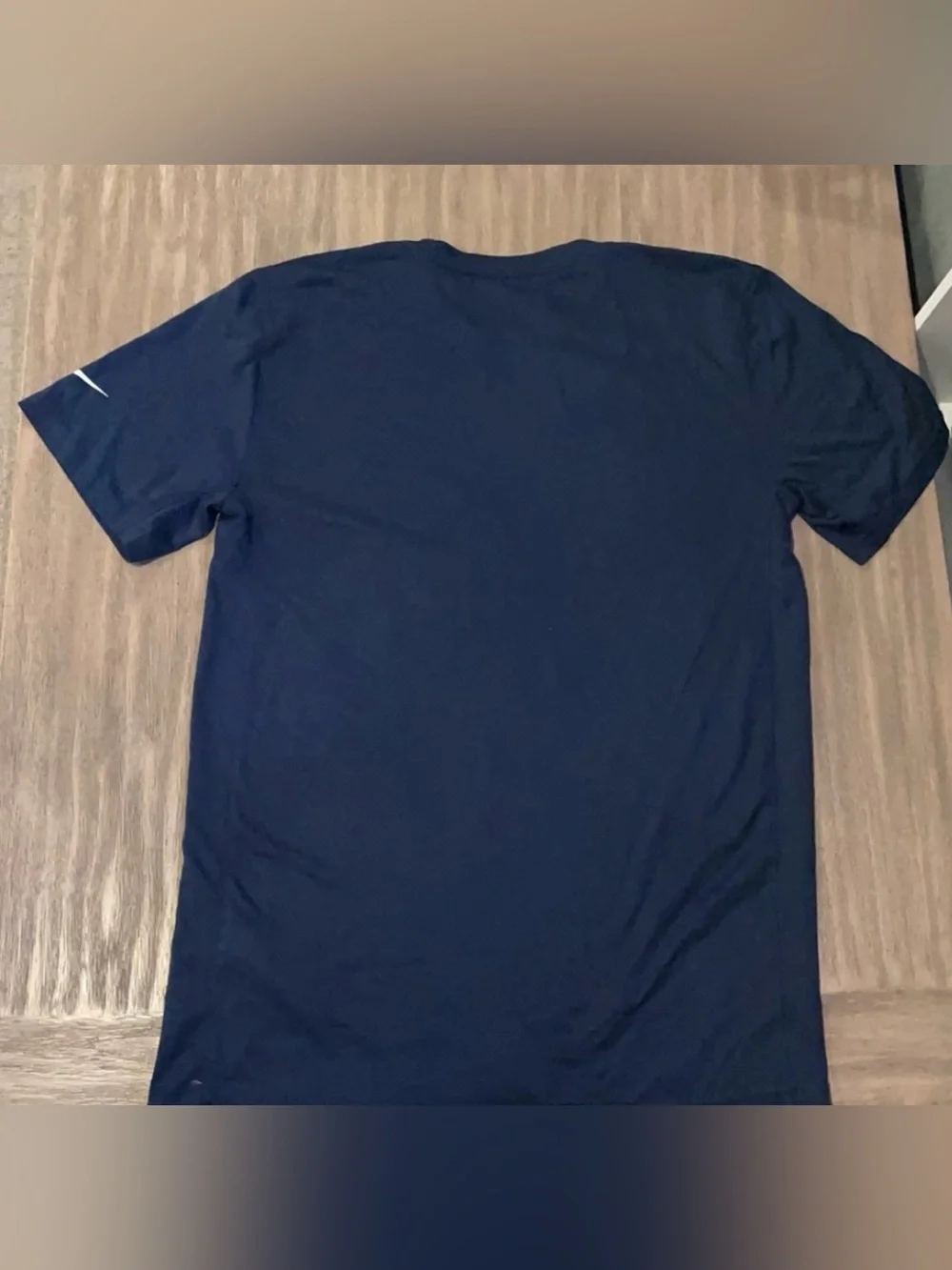 Nike Navy Patriots Graphic Tee with Red and White Accents
